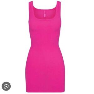 SKIMS Pink Tank Mini Dress- Tag on